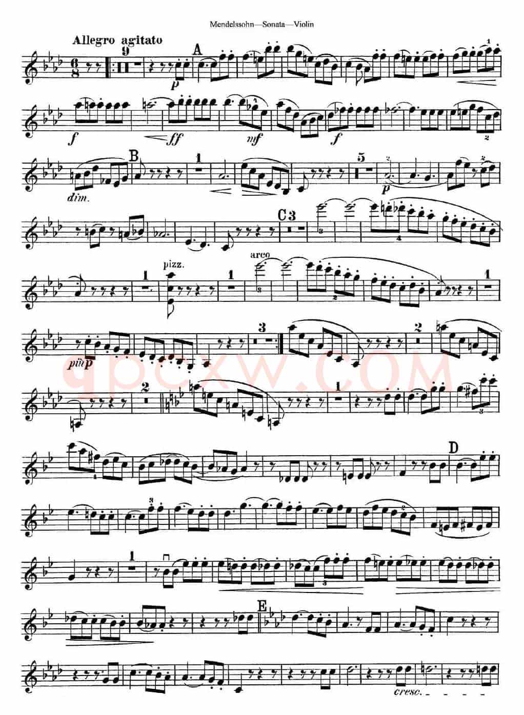 Mendelssohn Violin Sonata