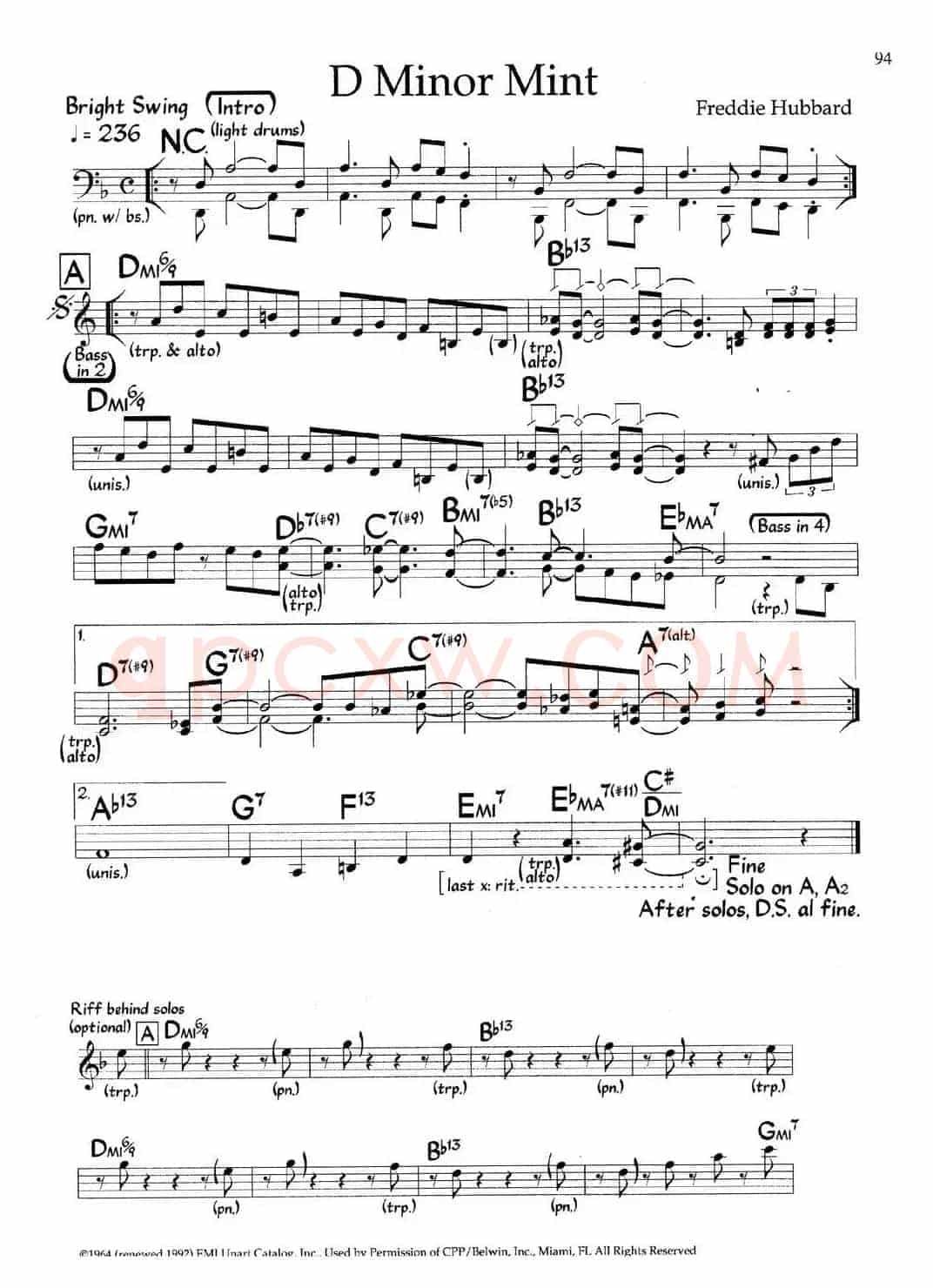 D Minor Mint（爵士钢琴曲）