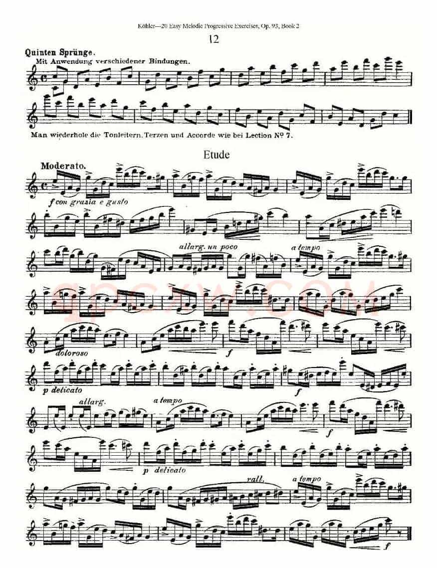 柯勒练习曲作品93号（二）
