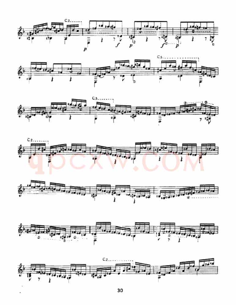 恰空舞曲（古典吉他）