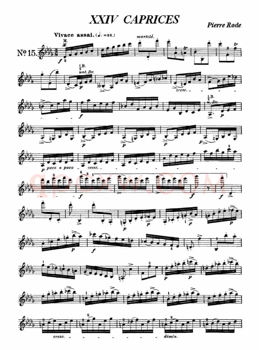 24首小提琴练习曲之15  