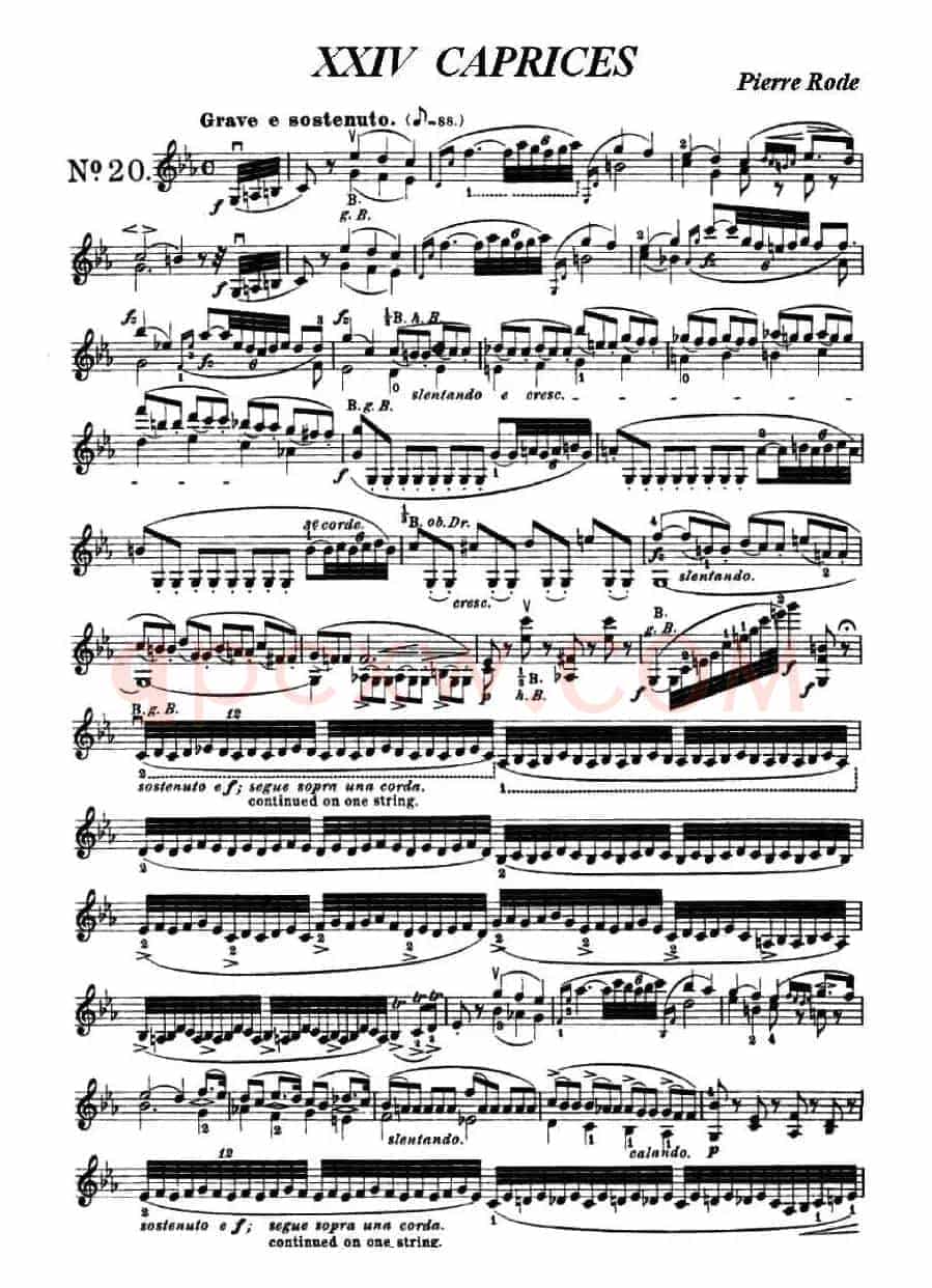 24首小提琴练习曲之20