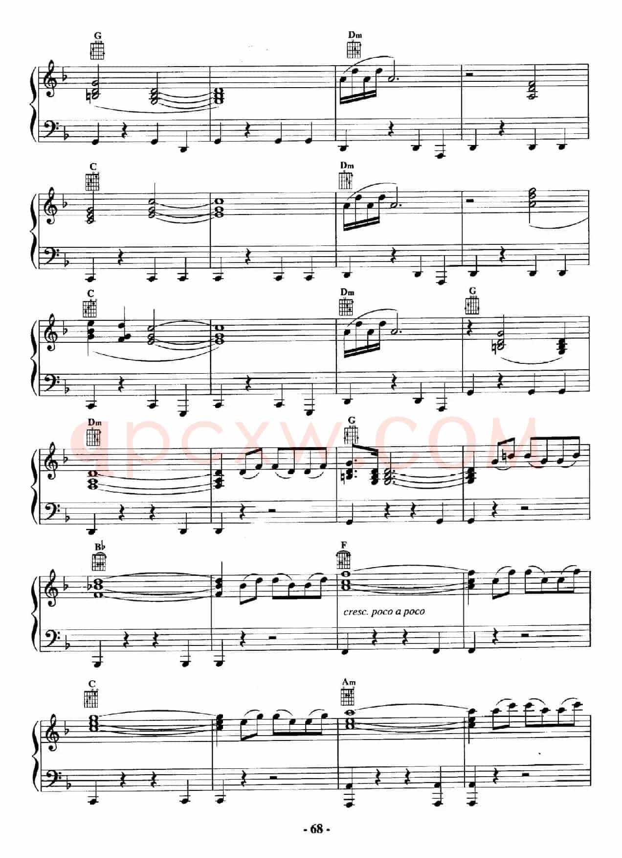电影配乐大师莫瑞康最佳20首钢琴谱（Best of Ennio Morricone·20）
