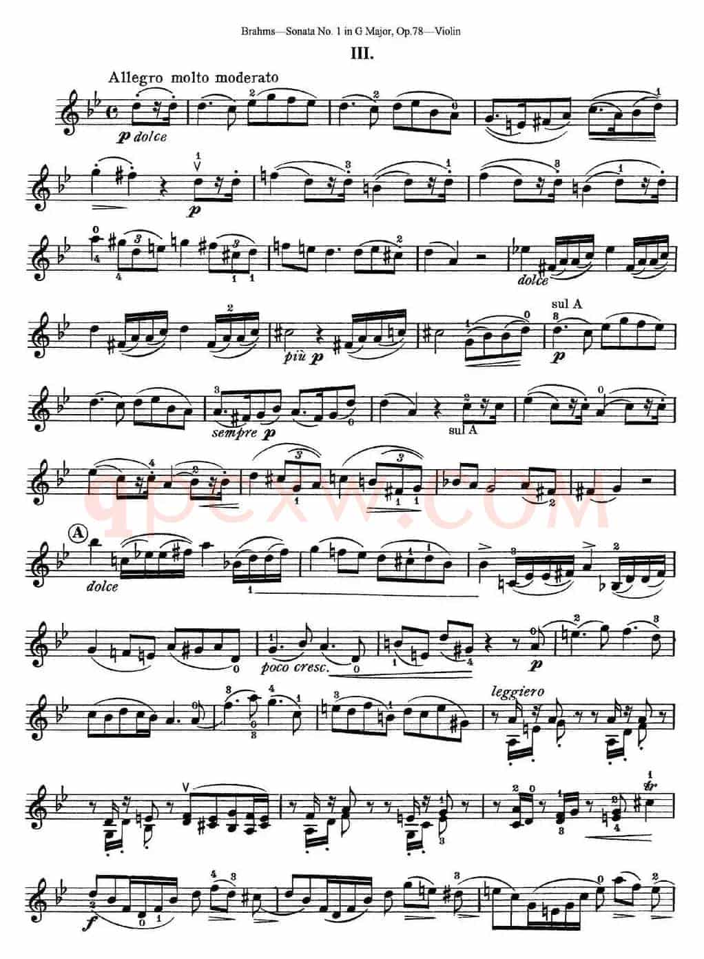 Violin Sonata No.1 in G Major Op.78