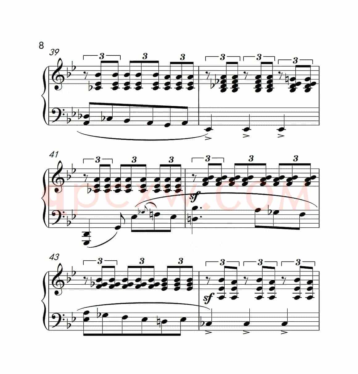 第六级 浮云（中国音乐学院钢琴考级作品1~6级）