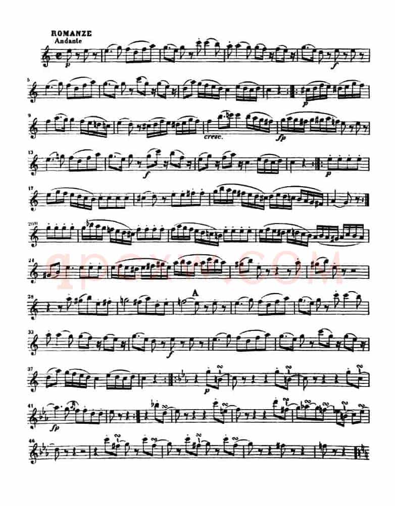 G大调弦乐小夜曲四重奏 K.525（第一小提琴分谱）