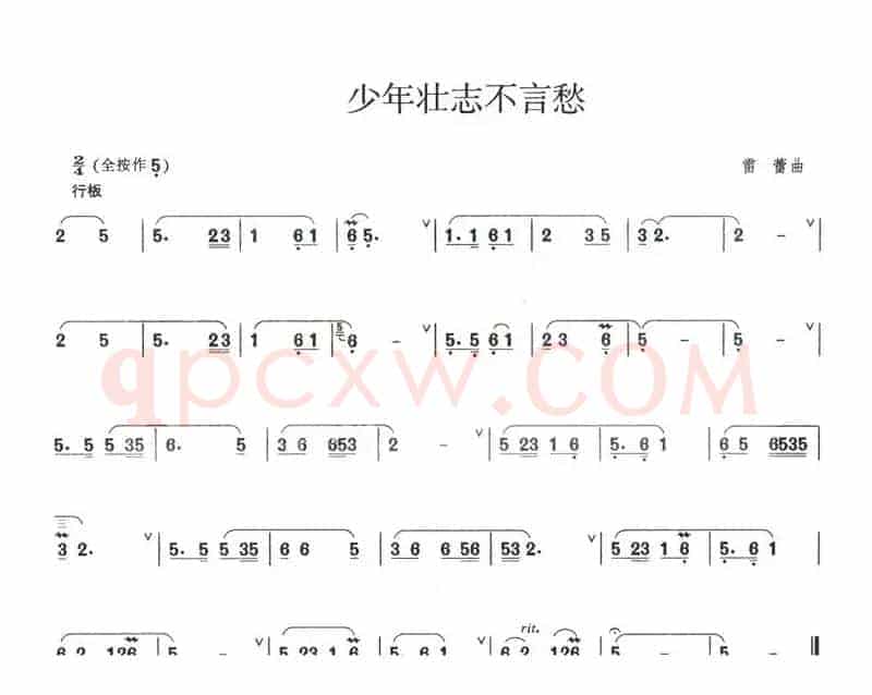 少年壮志不言愁