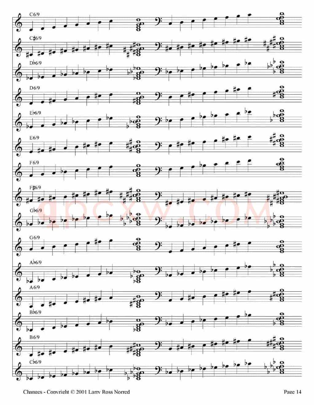 Changes（爵士乐和弦教材）（P1-20）