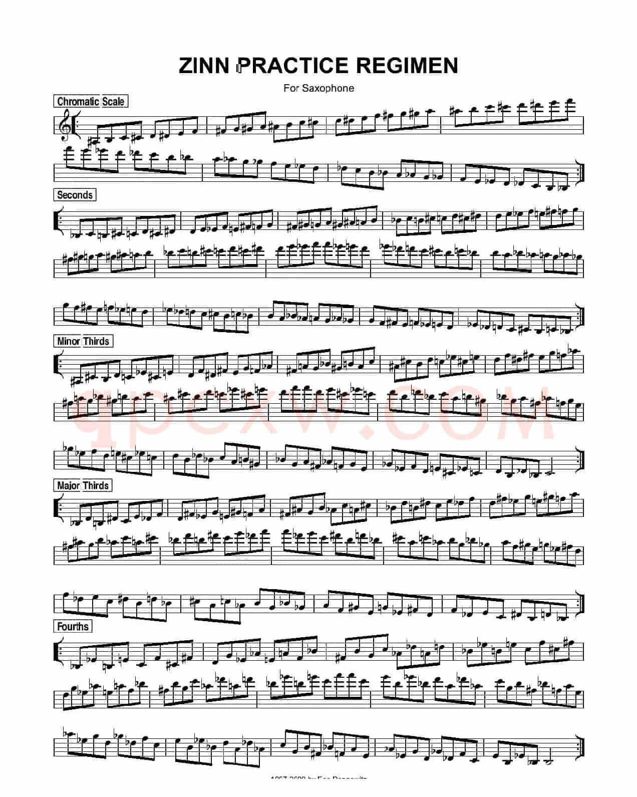 ZinnRegimenSax2009练习曲