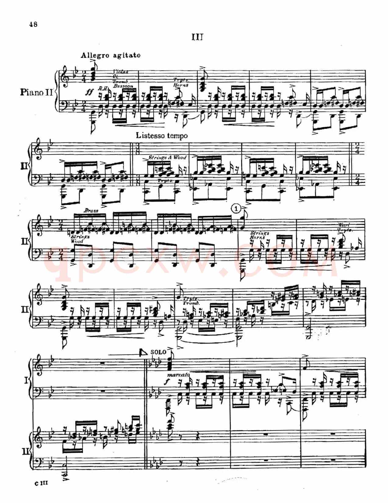 F大调爵士钢琴协奏曲（美版双钢琴原谱 P41—50）