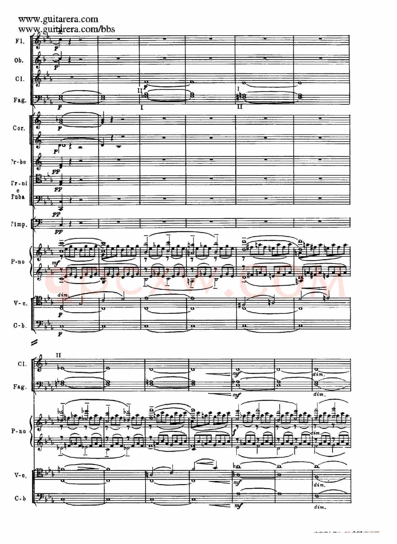 c小调第二钢琴协奏曲 Op.18（总谱·P37——45）