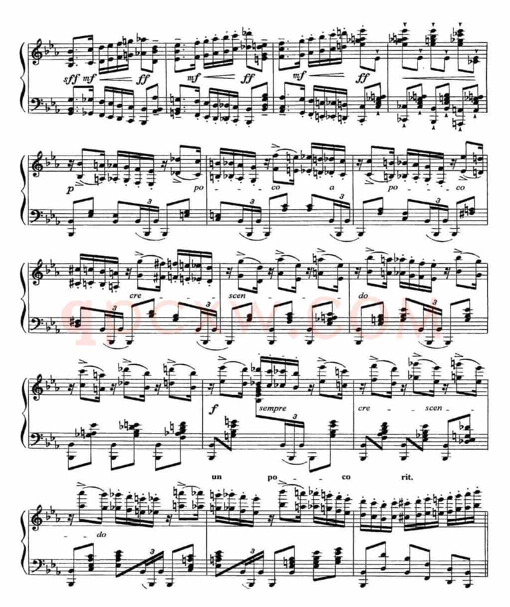 柴可夫斯基18首钢琴小品Op.72(7.Polacca de concert)