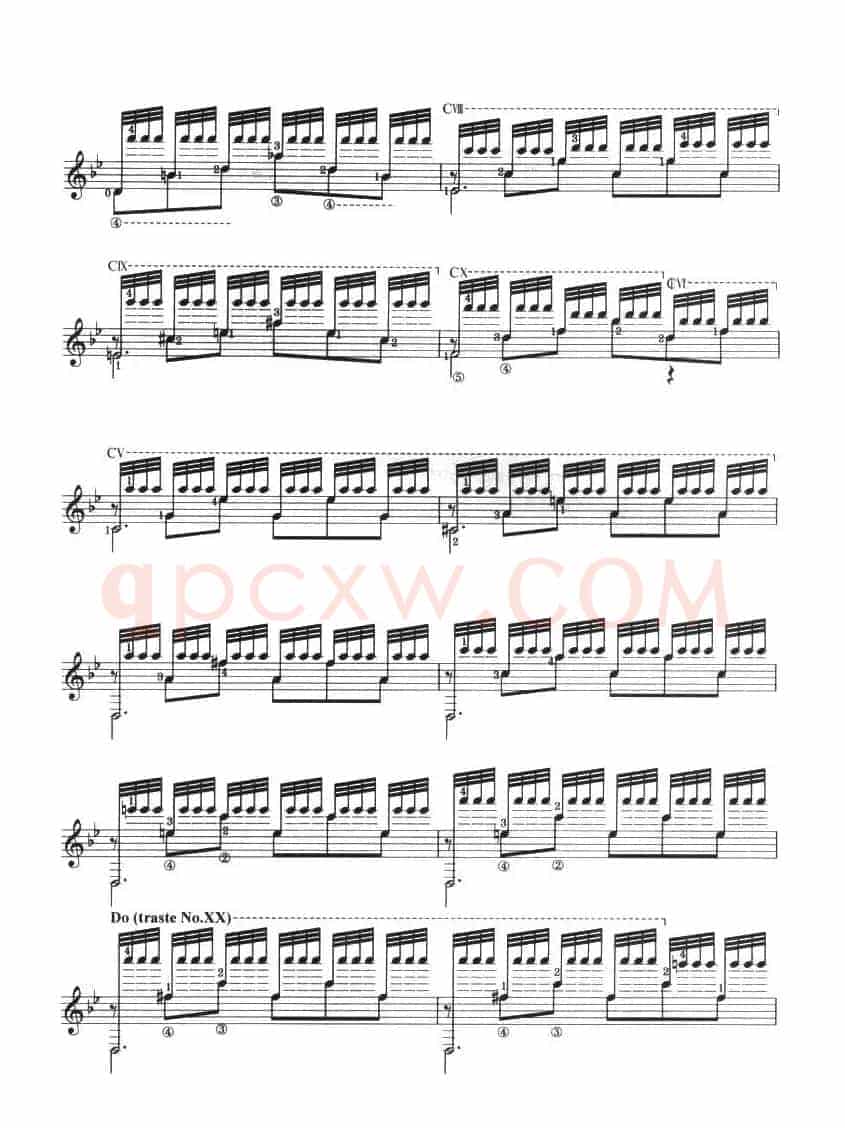 古典吉他考级十级外国乐曲A组（1、梦中的森林）