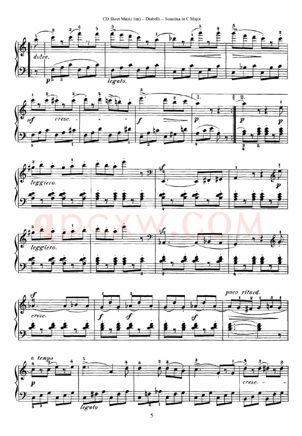 4 Piano Sonatinas（4首钢琴小奏鸣曲）（Op.151 No.4）