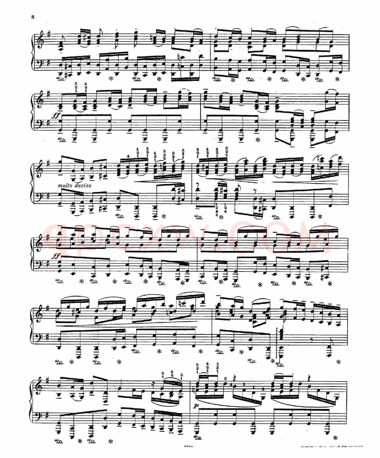 Brandenburg Concerto No.3 in G Major BWV.1048(G大调第三勃兰登堡协奏曲·钢琴独奏版)