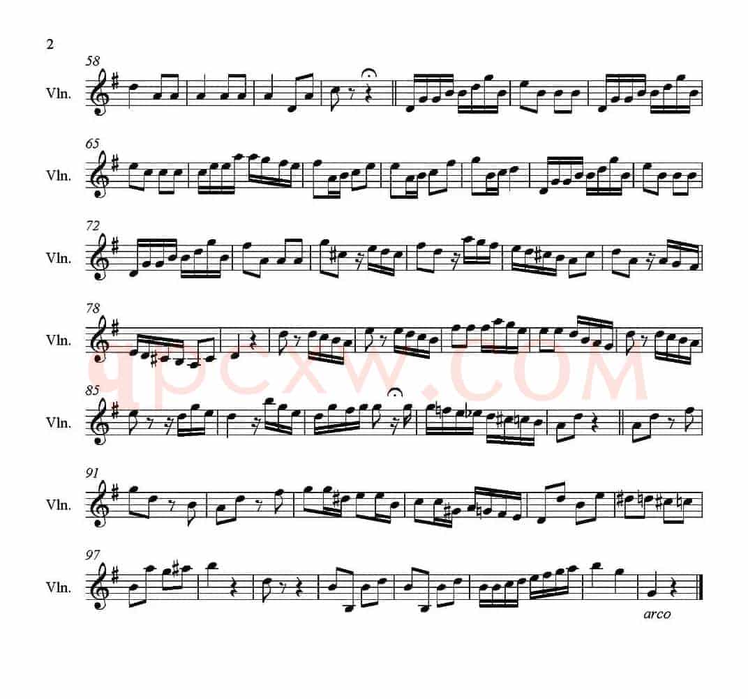 Neue Pizzicato Polka Op.449（新拨弦波尔卡）（第一把位）