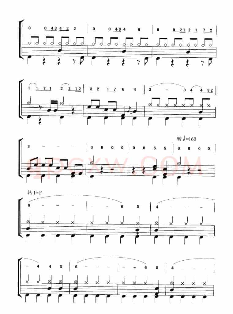开场曲（鼓谱）