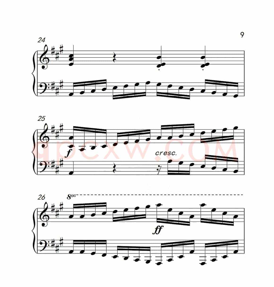 第四级A组 练习曲（中国音乐学院钢琴考级作品1~6级）