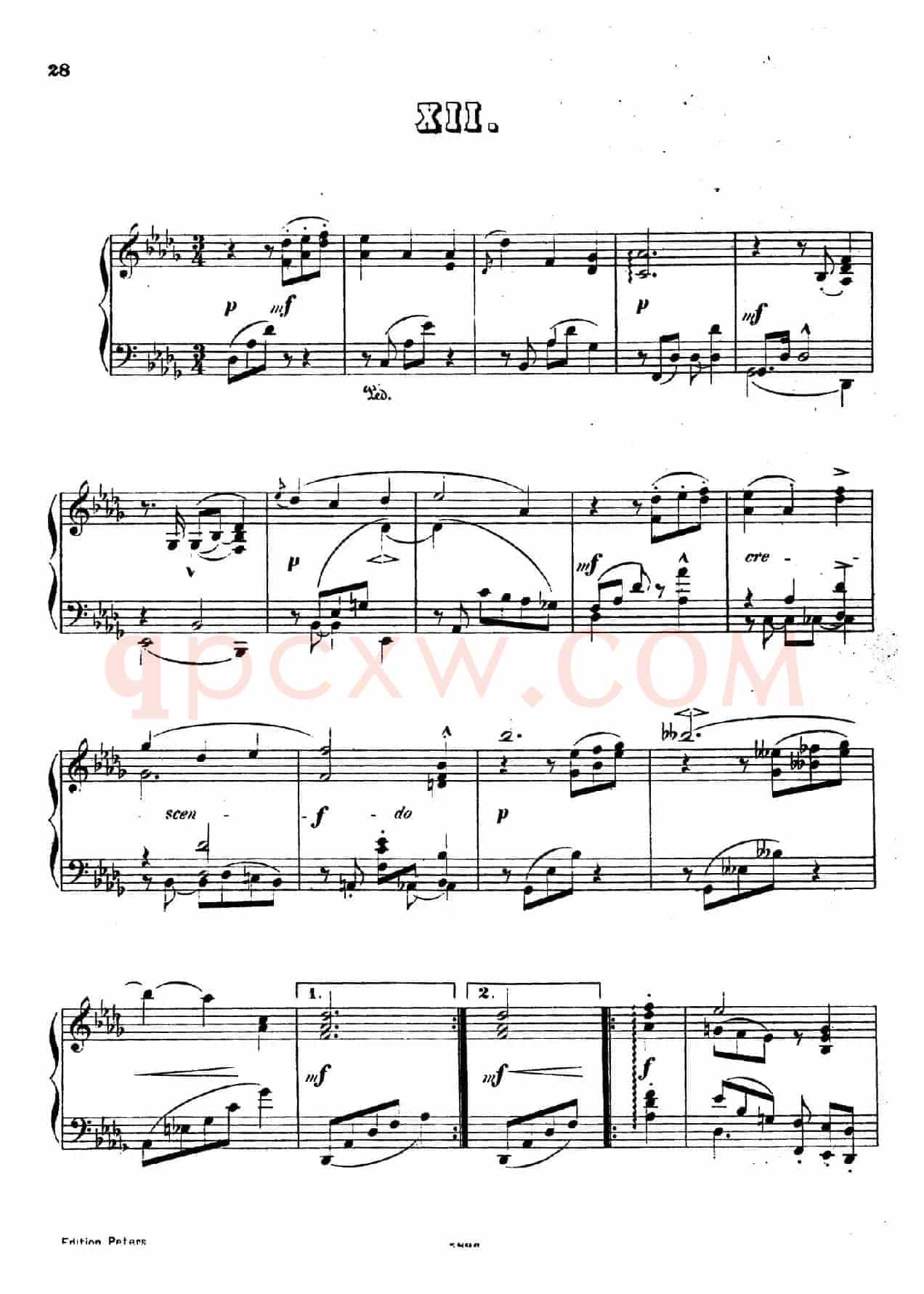 Waltzes Op.23（圆舞曲集·12、降D大调）