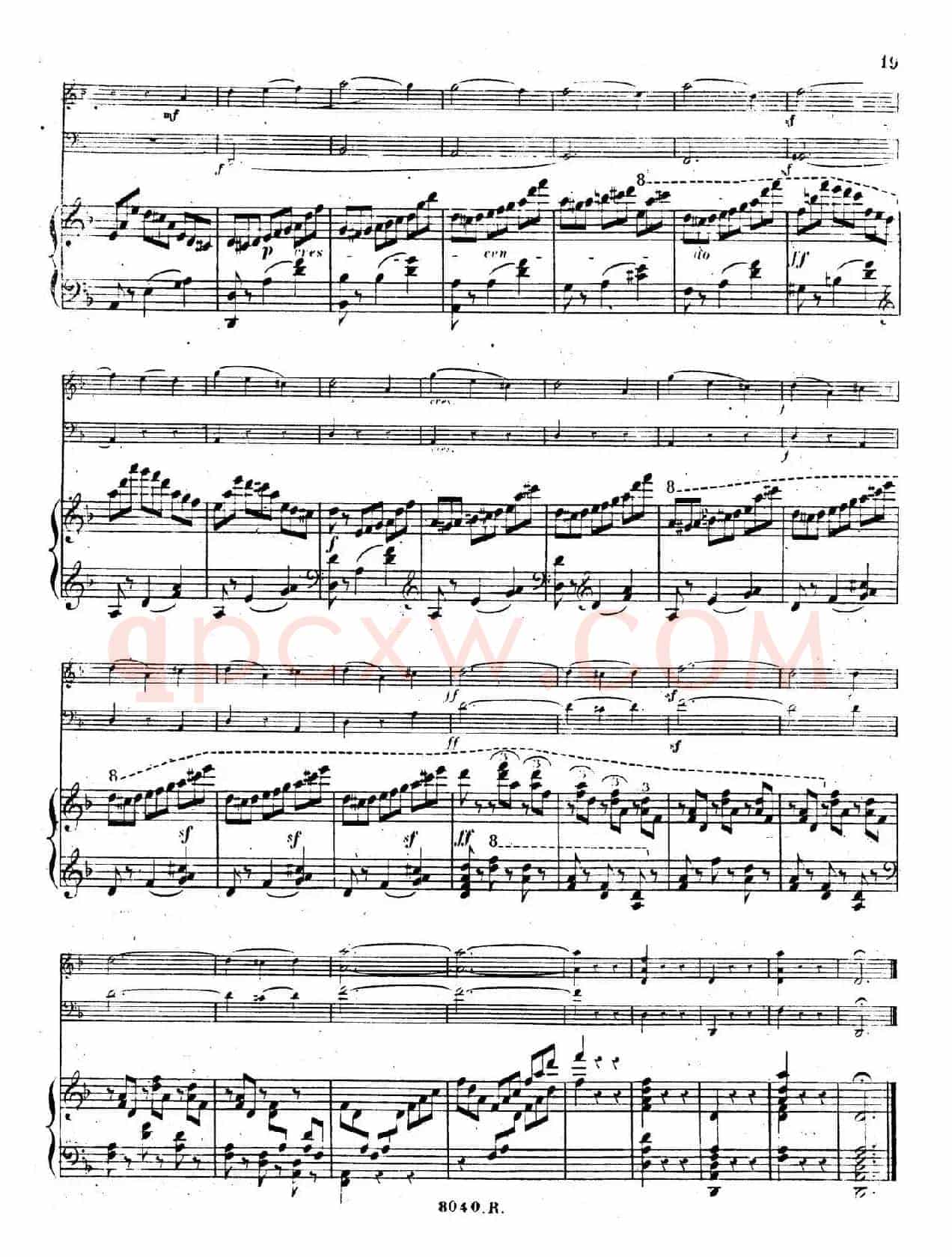 Piano Trio No.1 in d Minor Op.49（d小调第一钢琴三重奏·第一乐章）