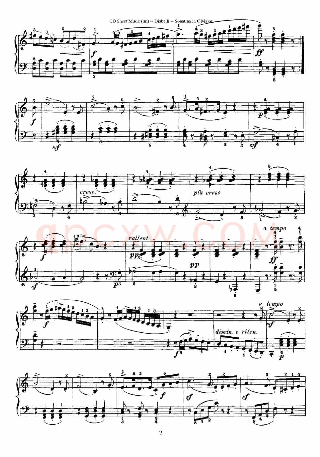 4 Piano Sonatinas（4首钢琴小奏鸣曲）（Op.151 No.4）