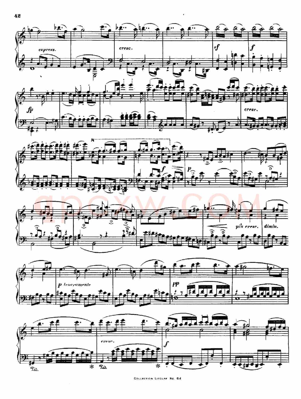 String Quartet No.15 in a Minor Op.132(a小调第十五弦乐四重奏·钢琴独奏版)