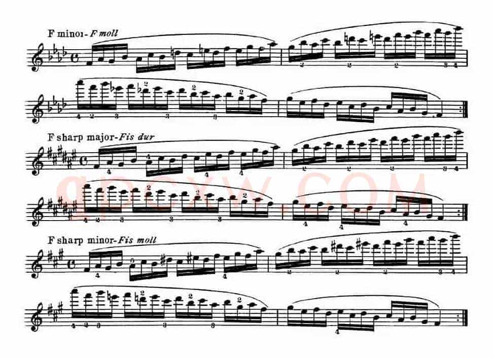 小提琴音阶练习·作品32（Scale Studie-B）