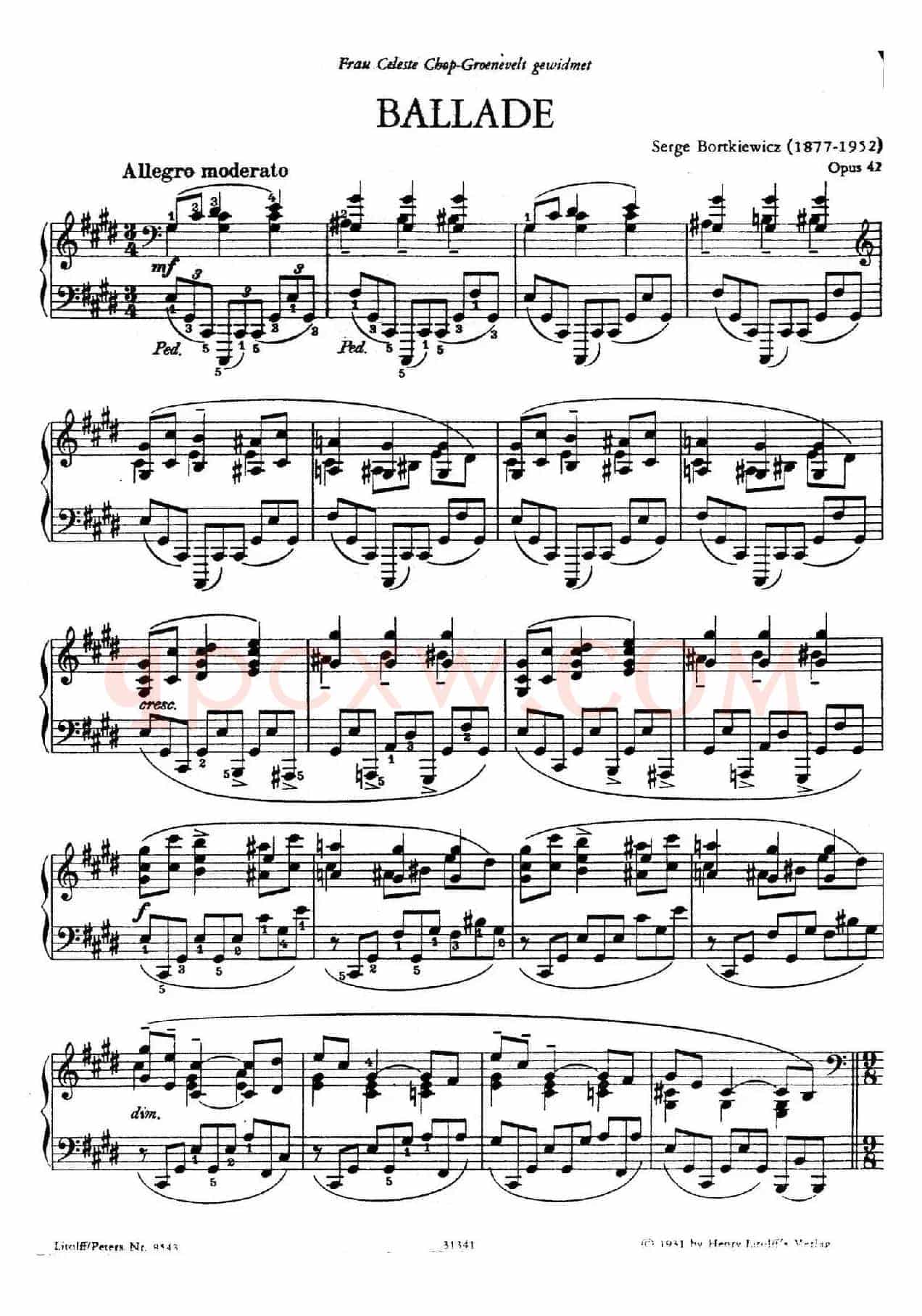 Ballade in c-sharp Minor Op.42(升c小调叙事曲)