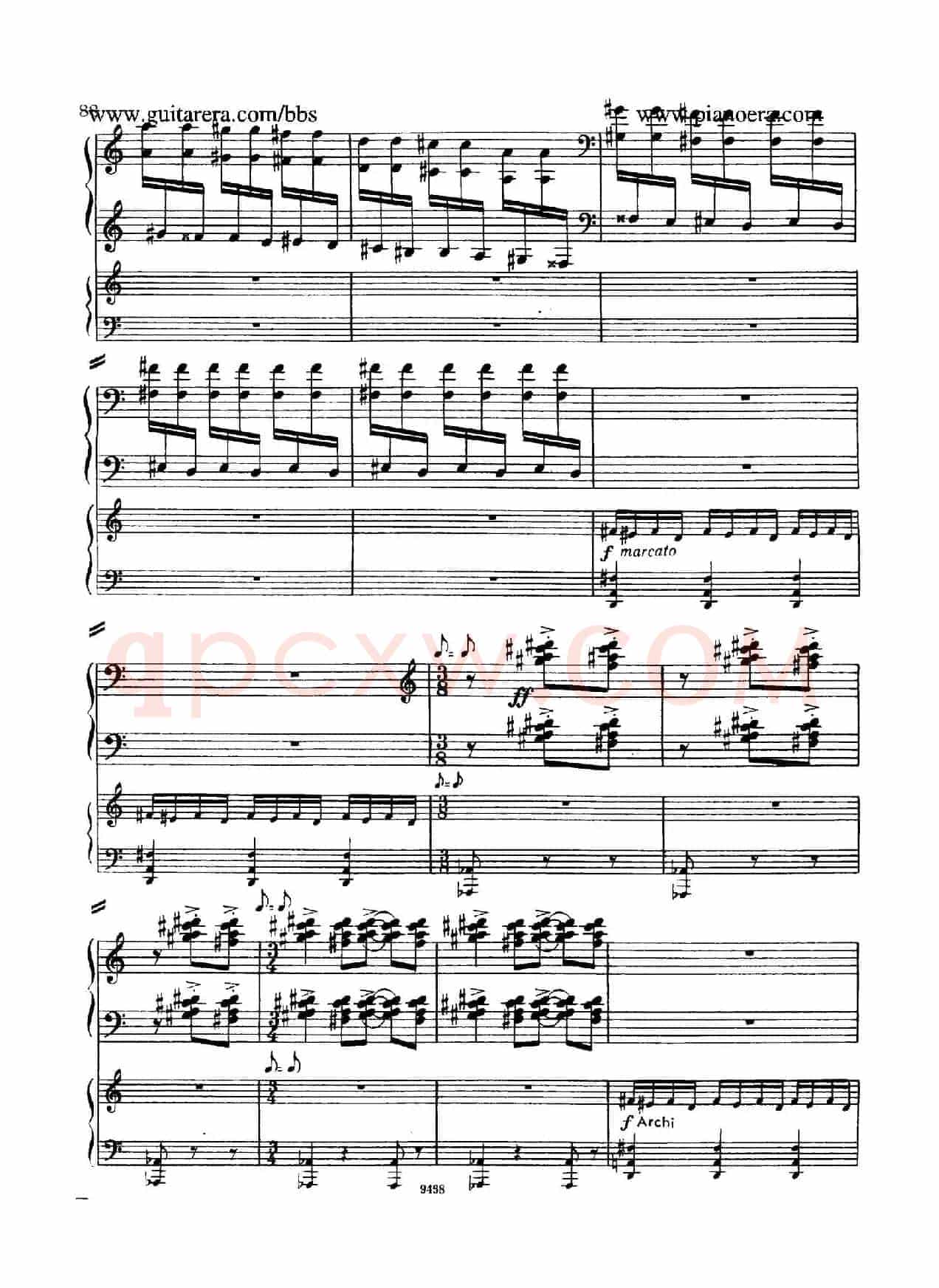 Piano Concerto in D-flat Major Op.37(降D大调钢琴协奏曲·Ⅲ·双钢琴)