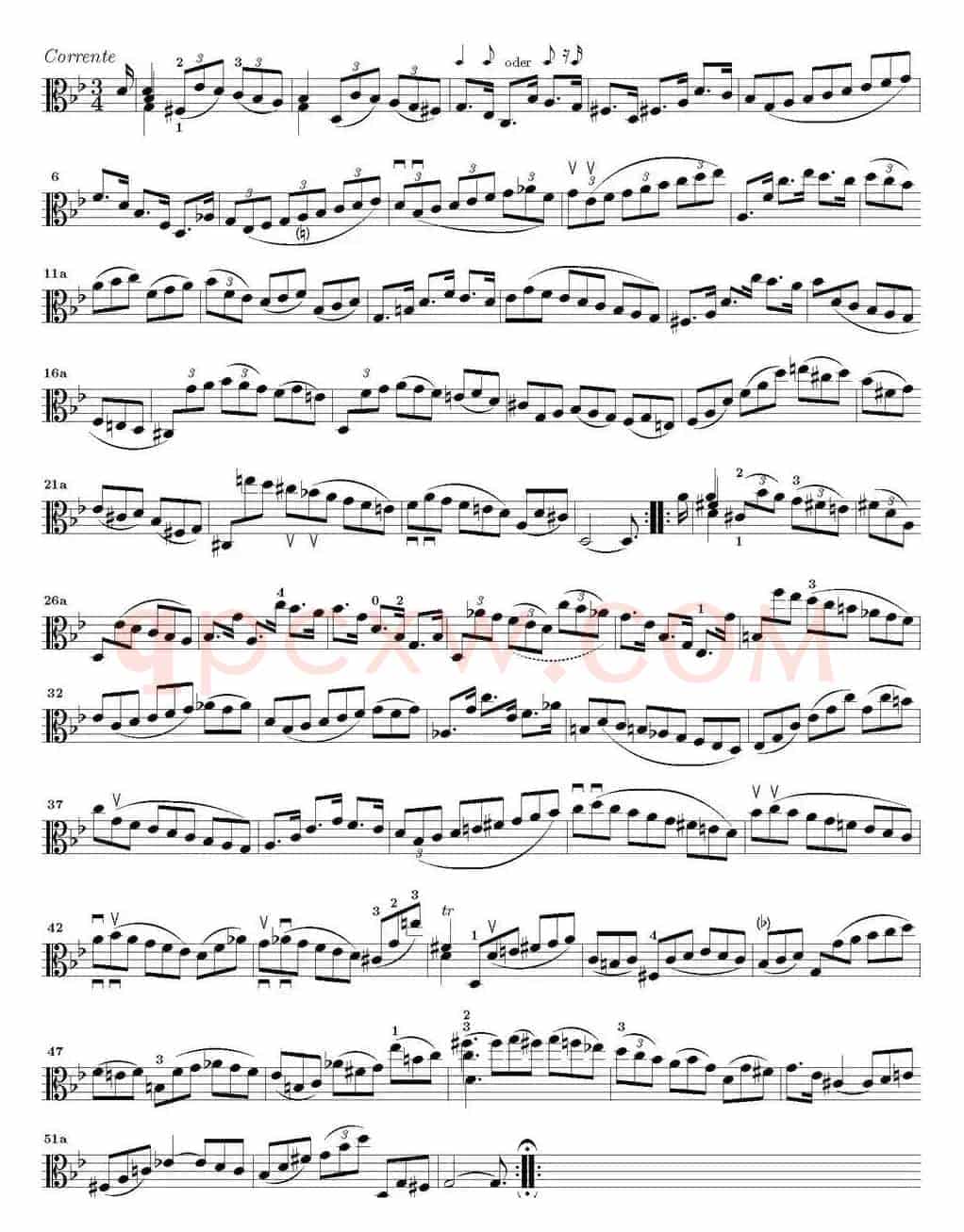 Bach Sonata BWV1004（无伴奏小提琴组曲）