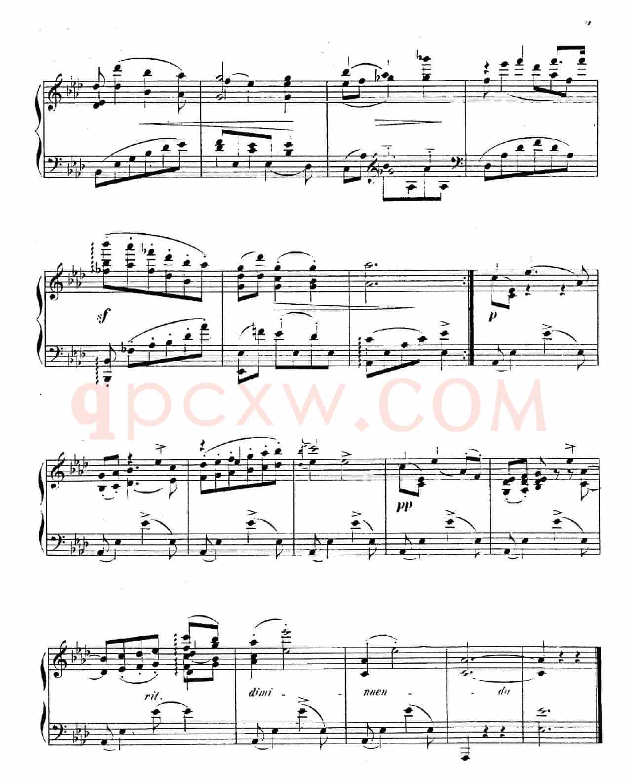 Waltzes Op.23(圆舞曲集·4、降A大调)