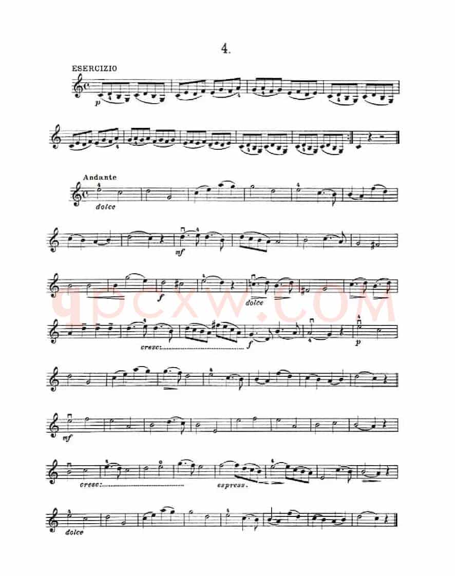 36 Studi Melodici E Facilissimi  Op.48之1—10（36首容易旋律 作品.48）