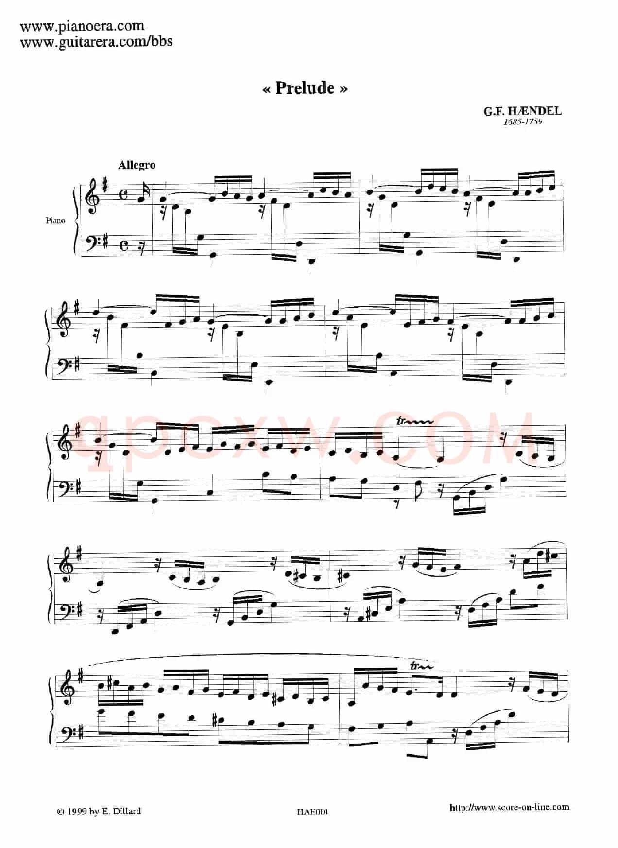 Prelude in G Major（G大调前奏曲）