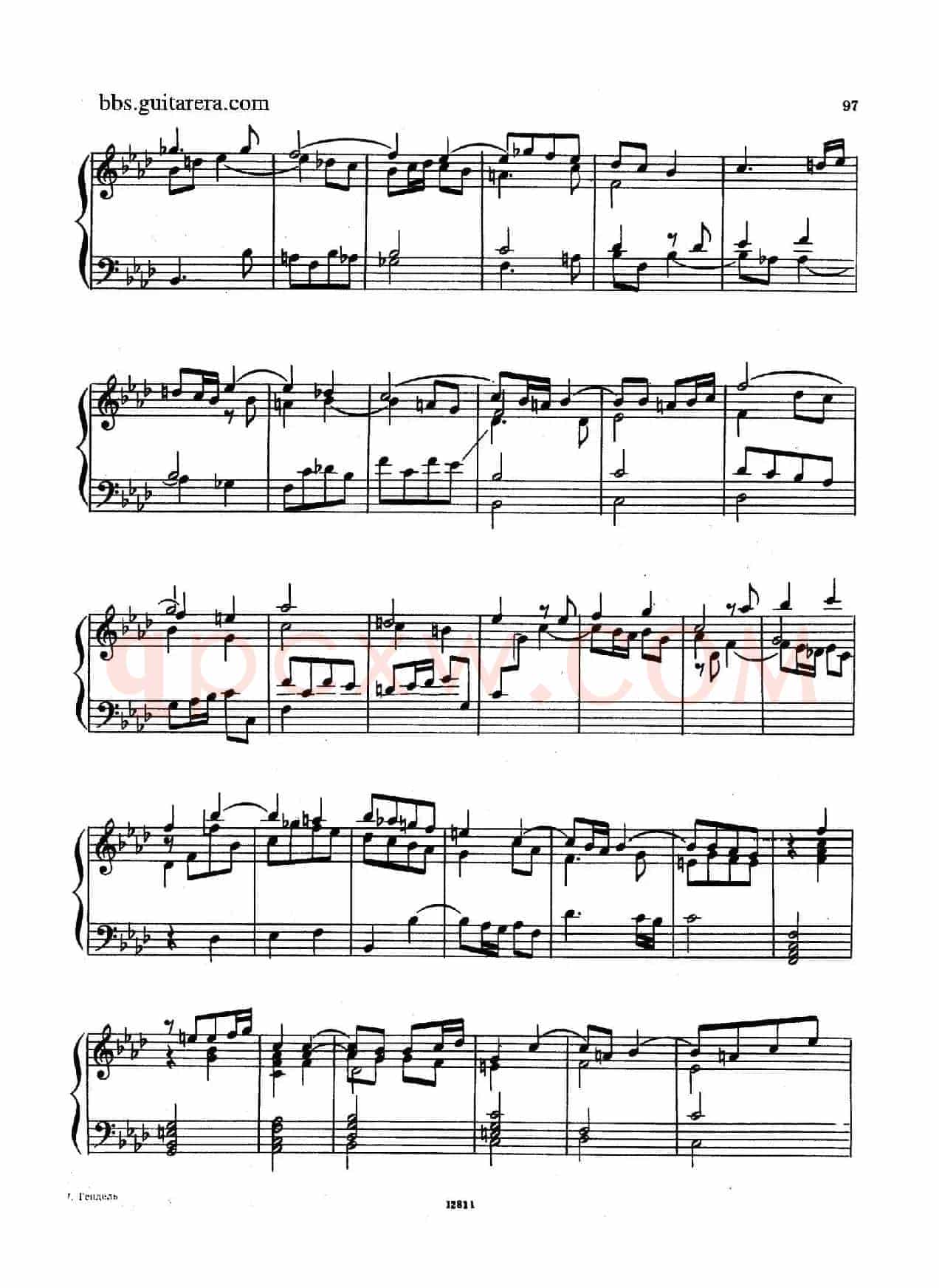 Suite No.8 in f Minor HWV 433(f小调第八组曲)