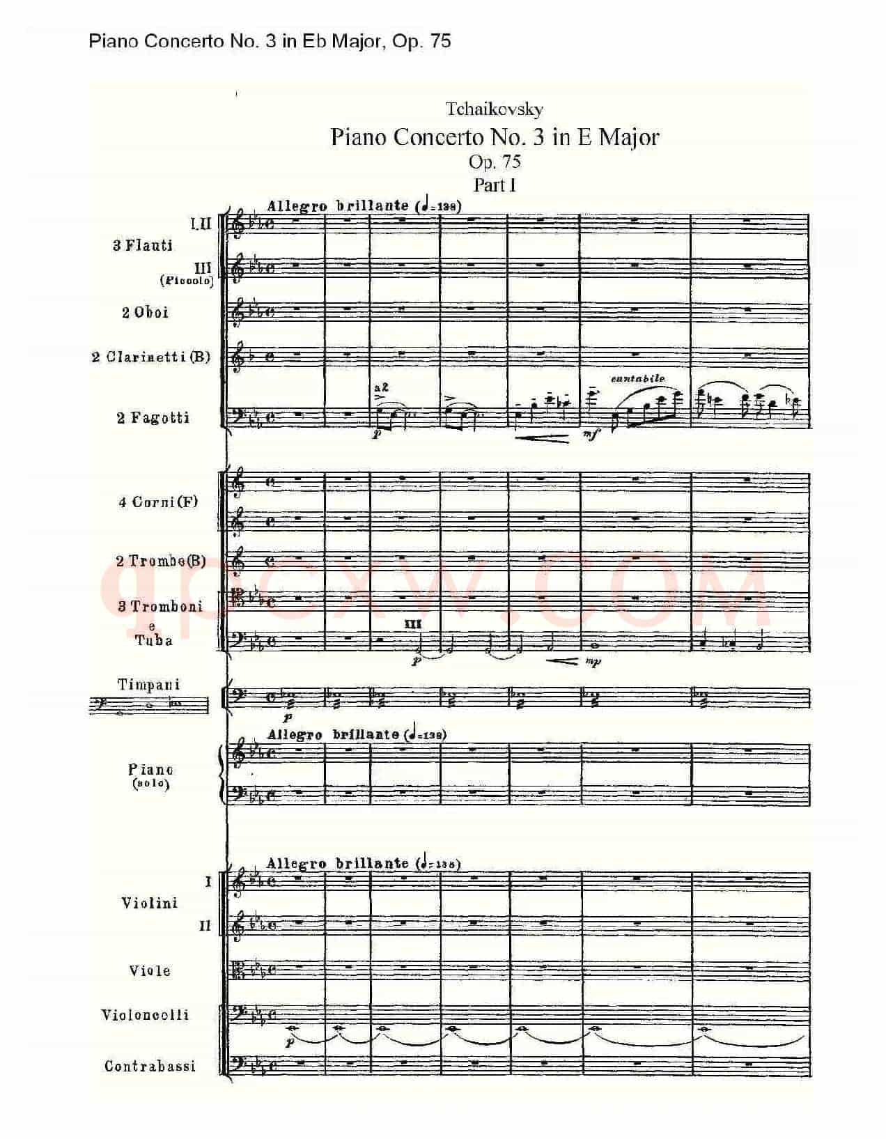 Piano Concerto No.3 in Eb Major,Op.75(Eb大调第三钢琴协奏曲)