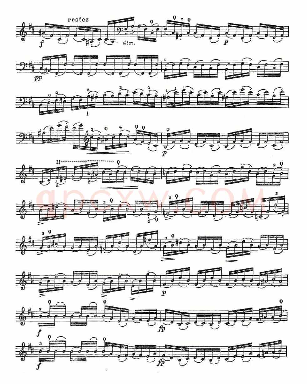A. Piatti 12 Caprice Op.25（皮阿蒂 12首大提琴随想曲) 第十）