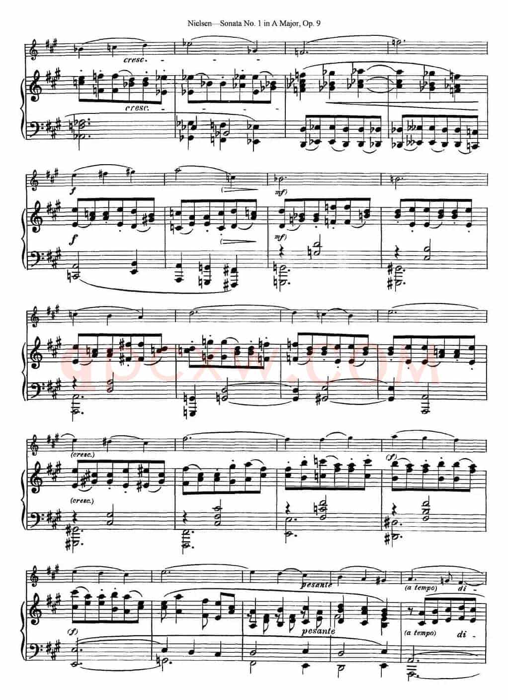 Violin Sonata No.1 in A Major Op.9（小提琴+钢琴伴奏）
