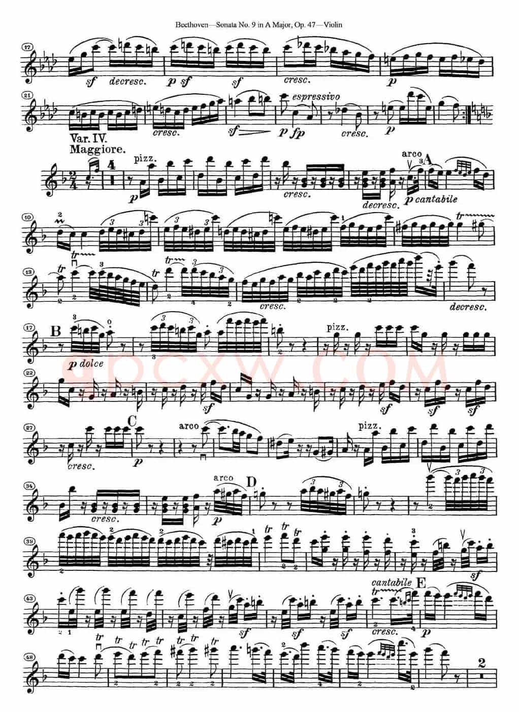 Violin Sonata No.9 in A Major Op.47