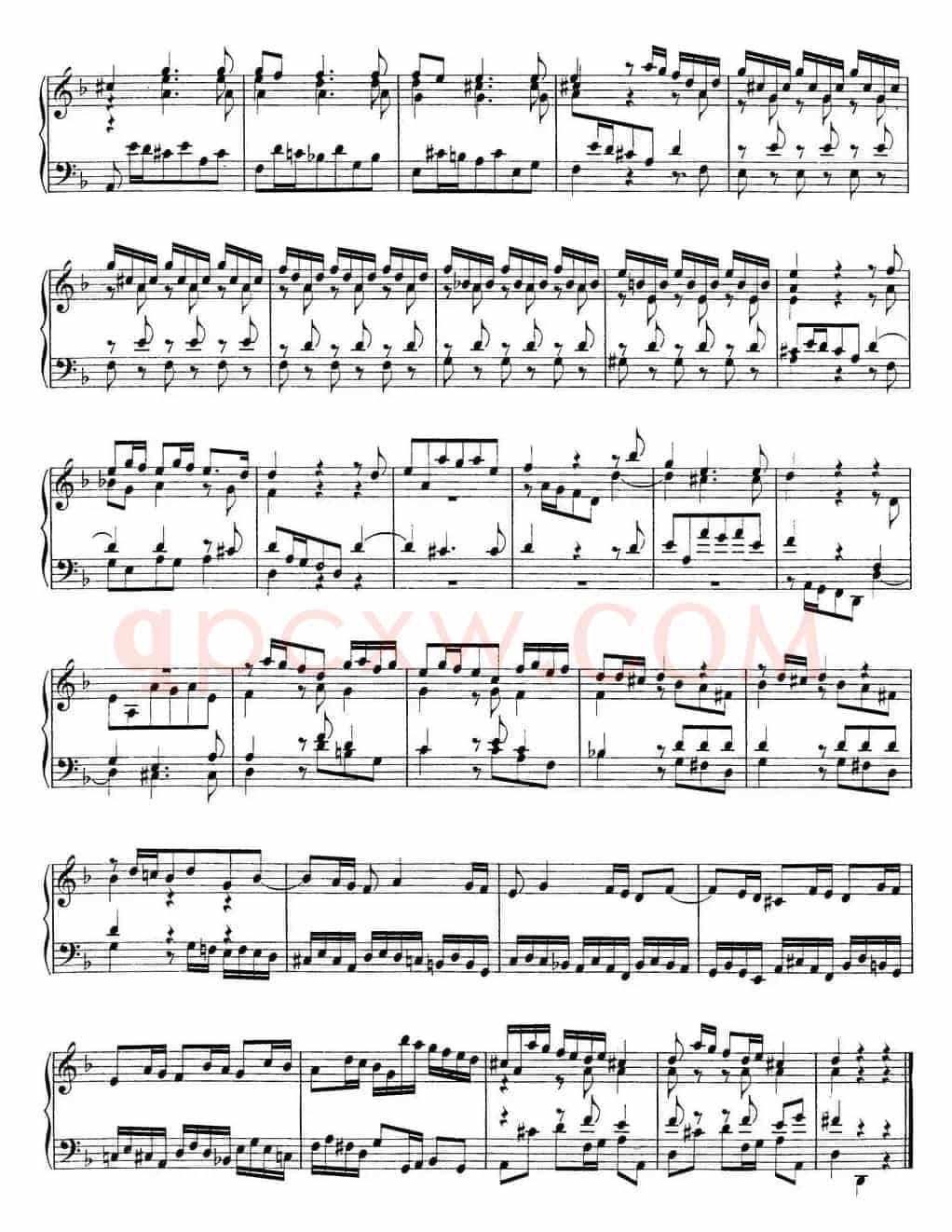 Toccata Minor BWV 913(7首托卡塔·No.4 d小调)