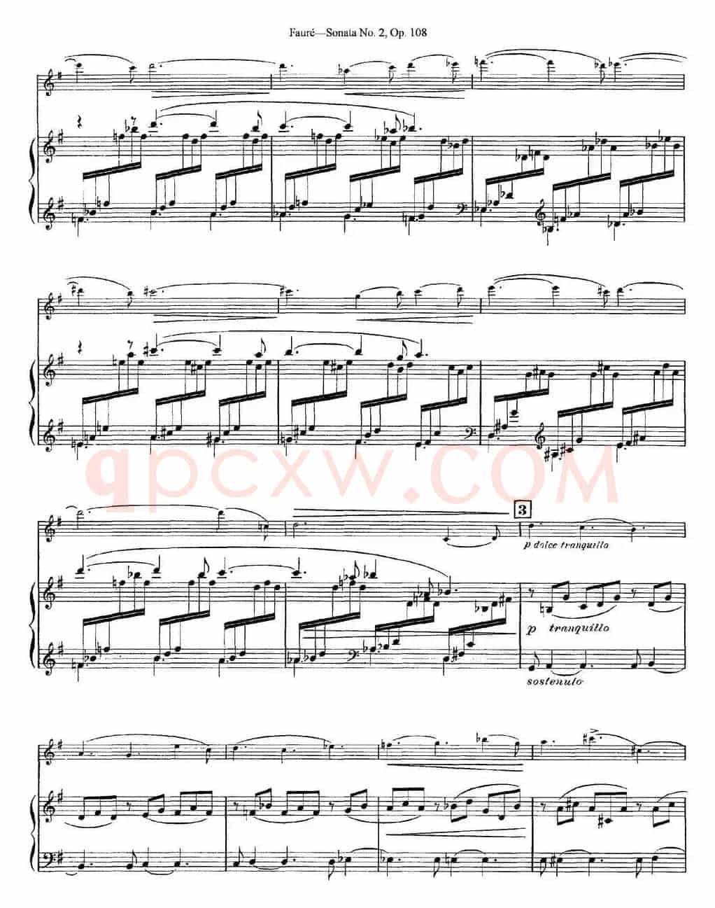 Violin Sonata No.2 Op.108（小提琴+钢琴伴奏）