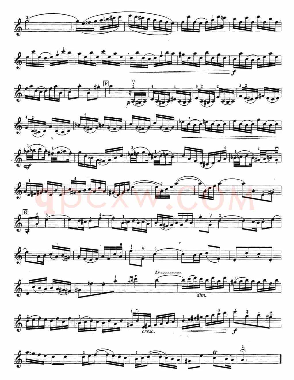 小提琴考级第六级：外国乐曲（6首）
