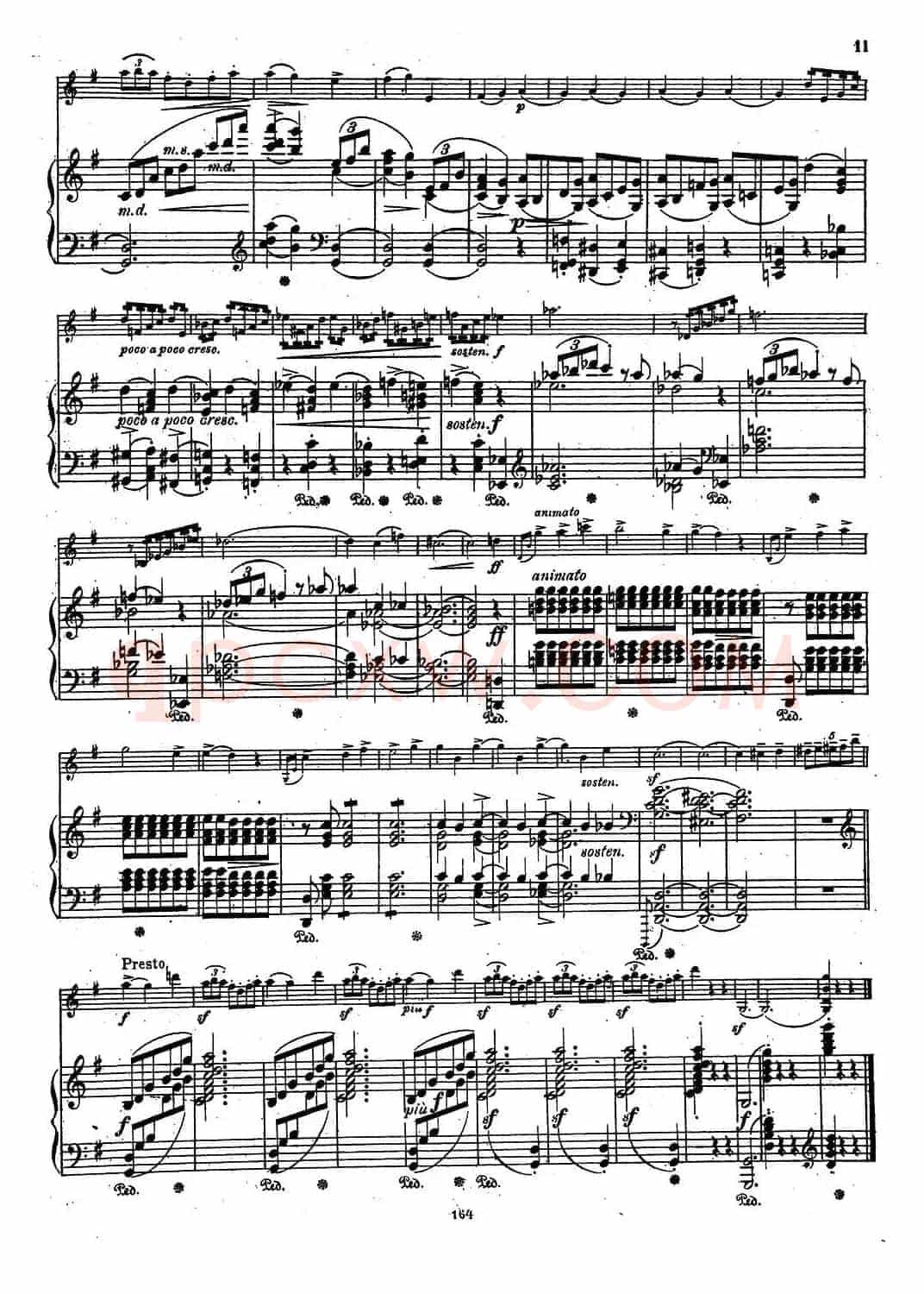 VIOLIN SONATA No.2 in G major（G大调第二小提琴奏鸣曲）（Ⅰ）（小提琴+钢琴伴奏）