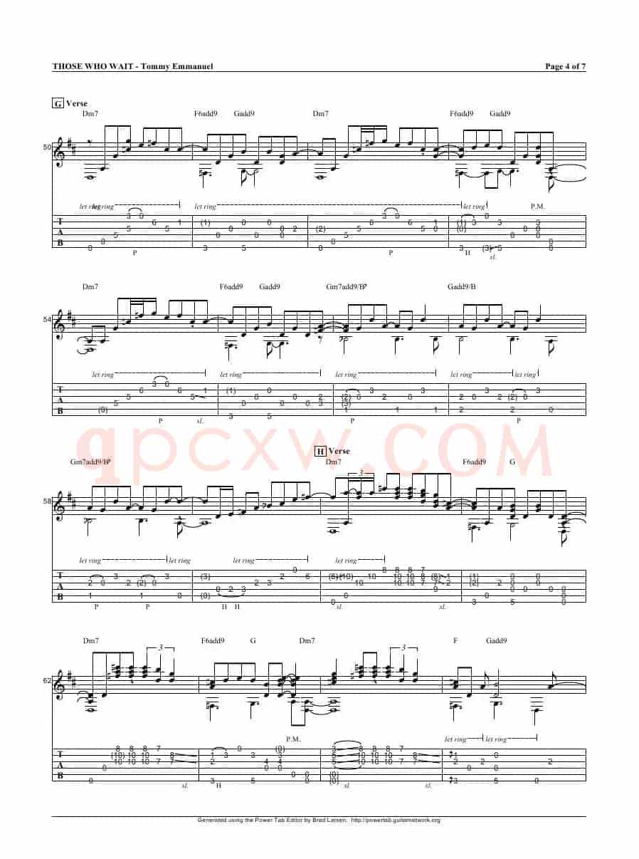tommy emmanuel：those who wait（指弹吉它）