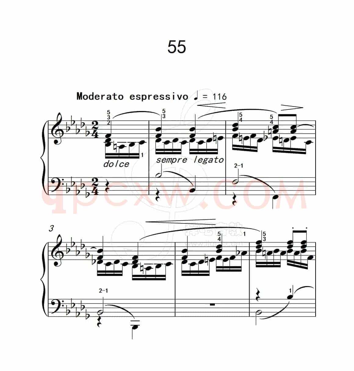 练习曲 55（克拉莫钢琴练习曲60首）