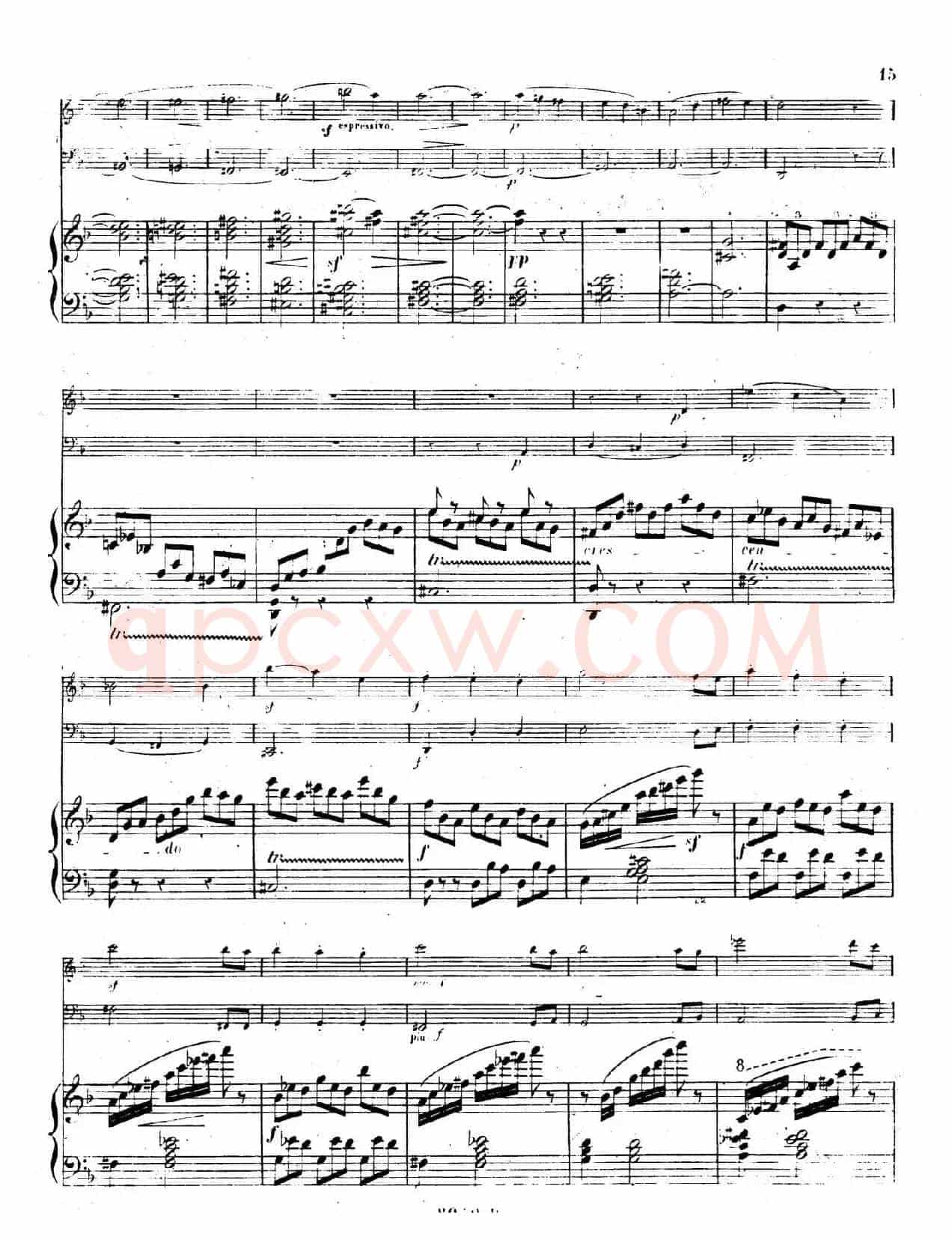 Piano Trio No.1 in d Minor Op.49（d小调第一钢琴三重奏·第一乐章）