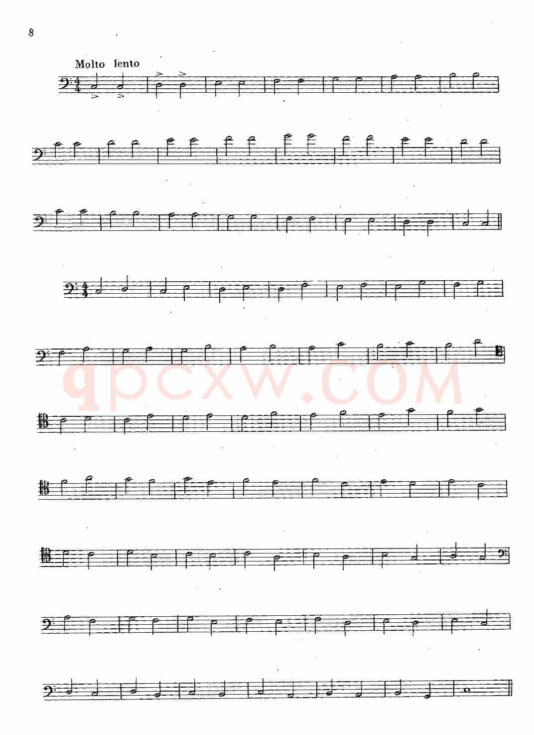 大管高级练习曲 第一部分 每日练习（1—10）