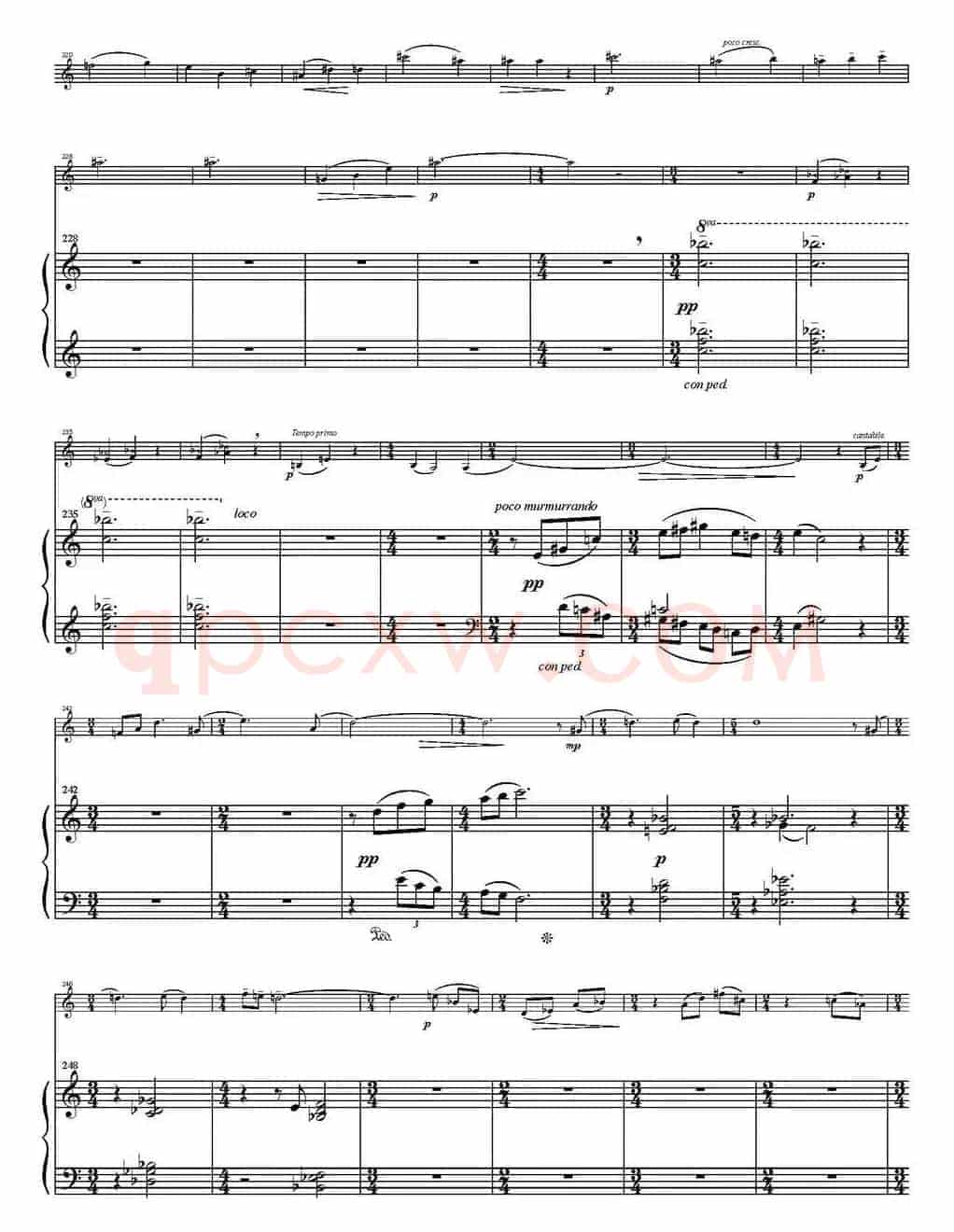 Sonata Poema aenigmaticum（小提琴+钢琴伴奏、1st movement）