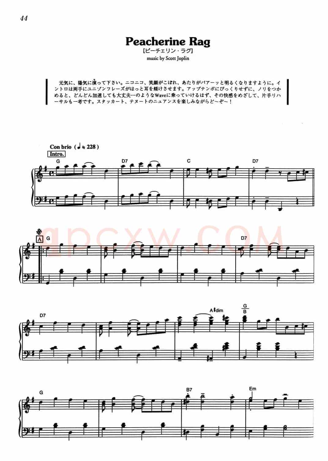 Peacherine Rag（《海上钢琴师》选曲）