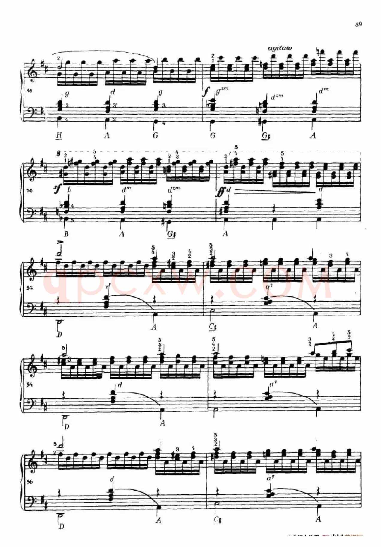 《车尔尼手风琴练习曲集》第Ⅳ册（第16——17首）