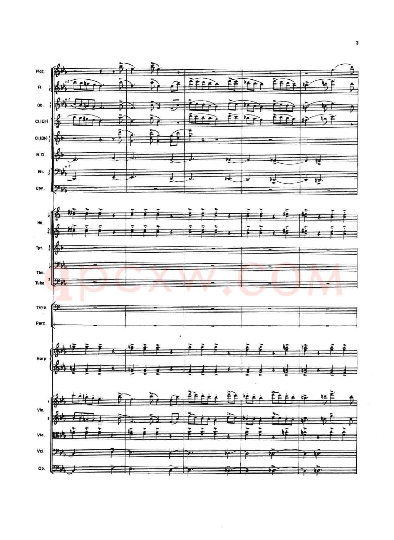 OVERTURE TO CANDIDE(《坎迪德》序曲)(交响乐总谱)